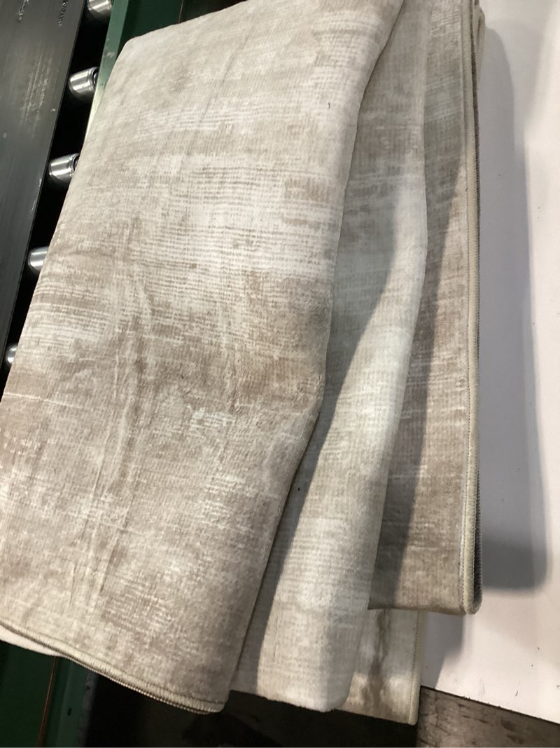 Condition photo showing Good Condition for (Similar)Area Rug 6x9 Vintage Rug: Washable Living Room Rugs Retro Medallion Distressed Large Rugs Soft Low Pile Non-Slip Indoor Floor Carpet for Bedroom Kitchen Nursery Dining Table Office (Beige, 6'x9') Beige 6' x 9' (Rectangular)