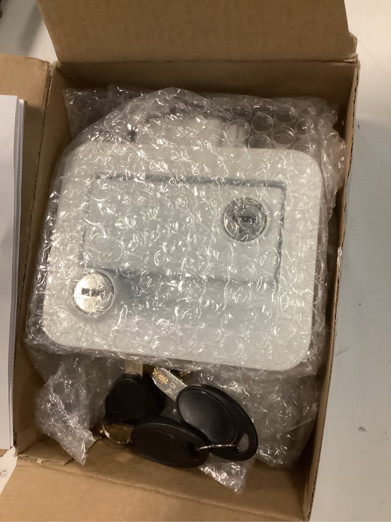 Condition photo showing Good Condition for kohree upgraded rv door lock replacement with paddle deadbolt, camper door handle latch, 100% zinc alloy rv travel trailer entry door lock with keys for camper horse trailer cargo hauler, white white 1 pack