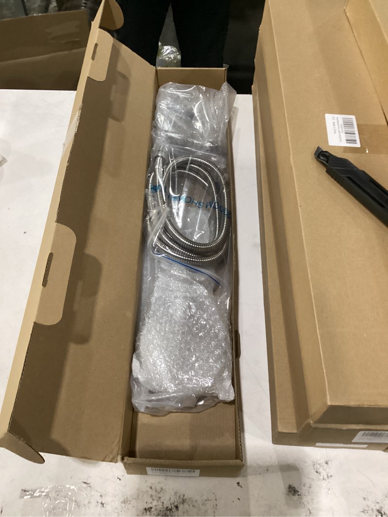 Condition photo showing New/Like New for shower head with handheld,shower slide bar with adjustable shower head holder shower heads handheld spray extra long 79 inch hose for shower system,brushed nickel