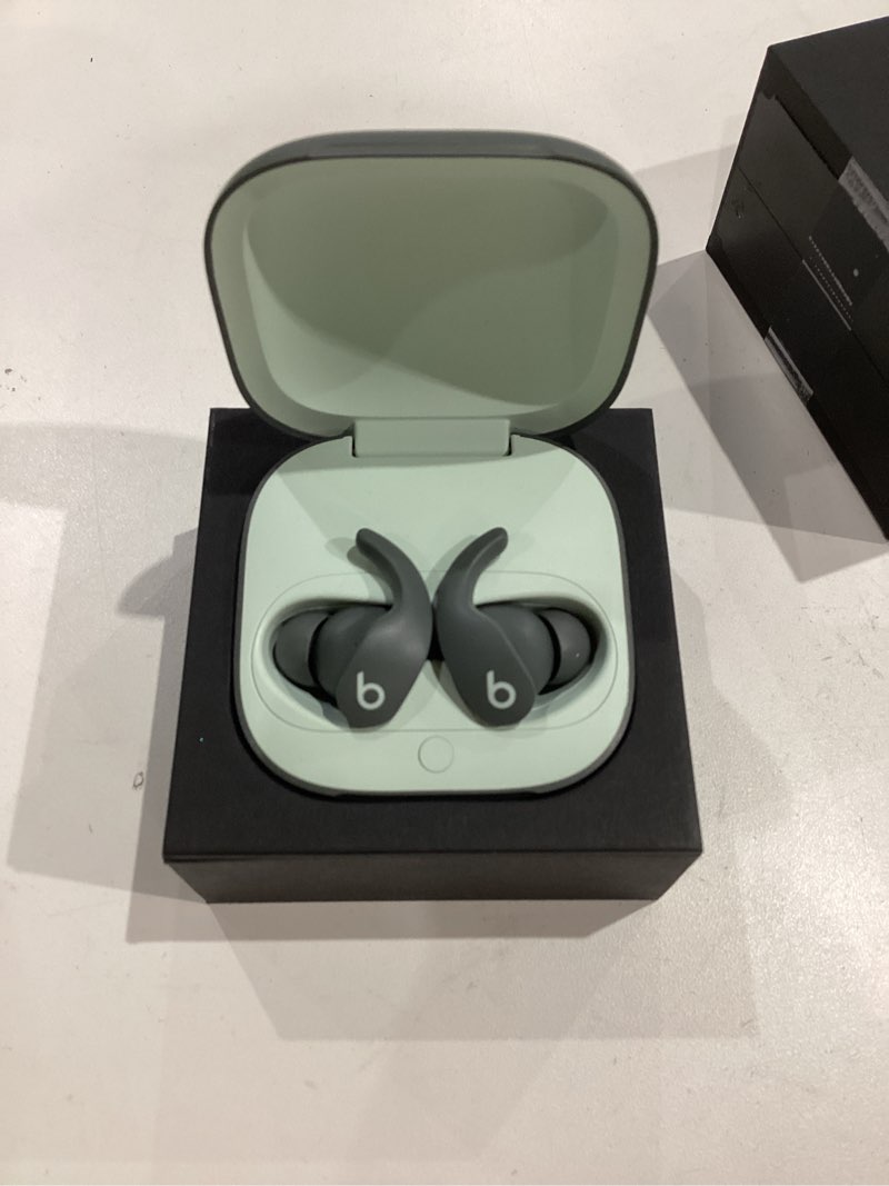 Condition photo showing Good Condition for Beats Fit Pro (1st Gen) - True Wireless Noise Cancelling Earbuds - Active Noise Cancelling - Sweat Resistant Earphones, Compatible with Apple & Android, Class 1 Bluetooth® - Sage Gray Sage Gray Fit Pro Without AppleCare+