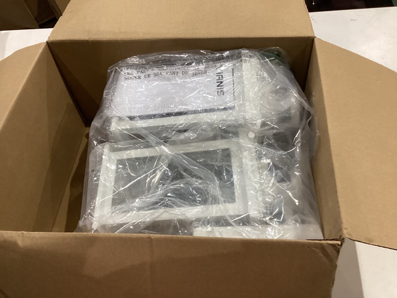 Condition photo showing Good Condition for VIANIS 2 Pack Motion Sensor Outdoor Wall Lantern, White Dusk to Dawn Outdoor Lighting Wall Mount, Anti-rust Waterproof Exterior Light Fixture with Tempered Glass for House Front Porch Garage Entryway