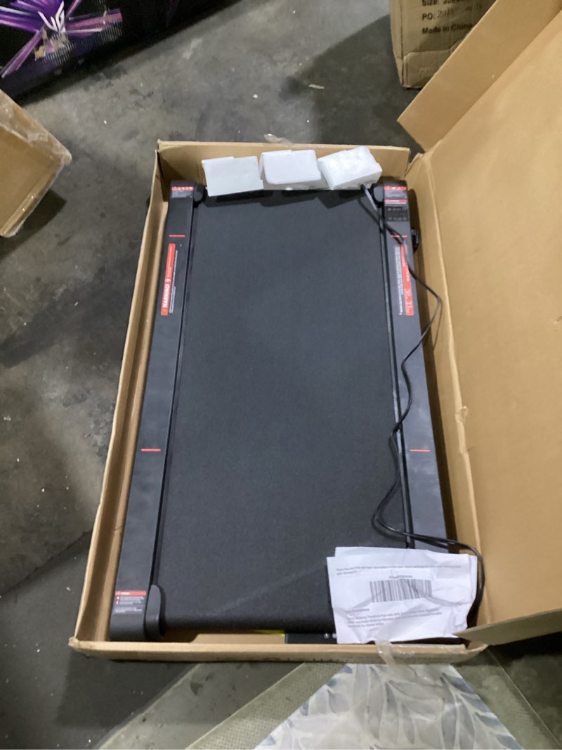 Condition photo showing As Is for Sperax Walking Treadmill Pad with APP, 3 in 1 Under Desk Treadmill, 400W Low Noise Walking Vibration Pad with Remote Control,Portable Treadmills for Home Office