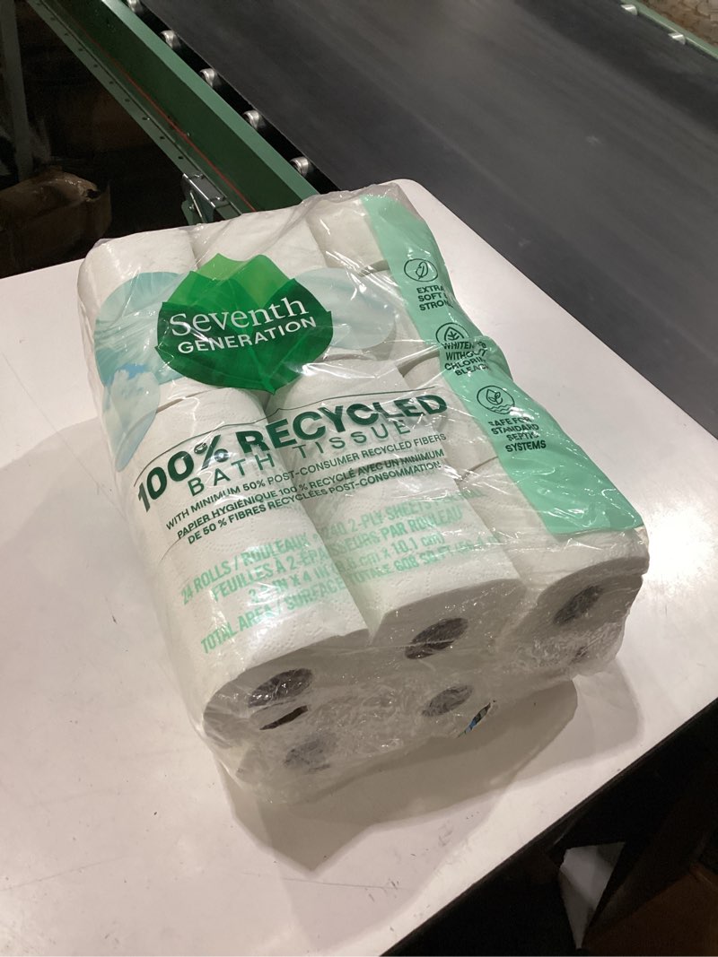 Condition photo showing Good Condition for seventh generation 2-ply recycled bath tissue  24 rolls  5 pack