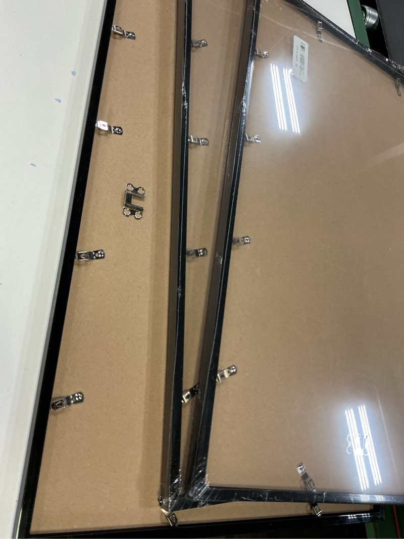 Condition photo showing As Is for Black 16x24 Picture Frame Set of 3, High Transparent Frame for 16 By 24 Photo Collage Canvas Poster Size Wall Mount and Tabletop Horizontally Vertically (Black, 16 x 24 inches)