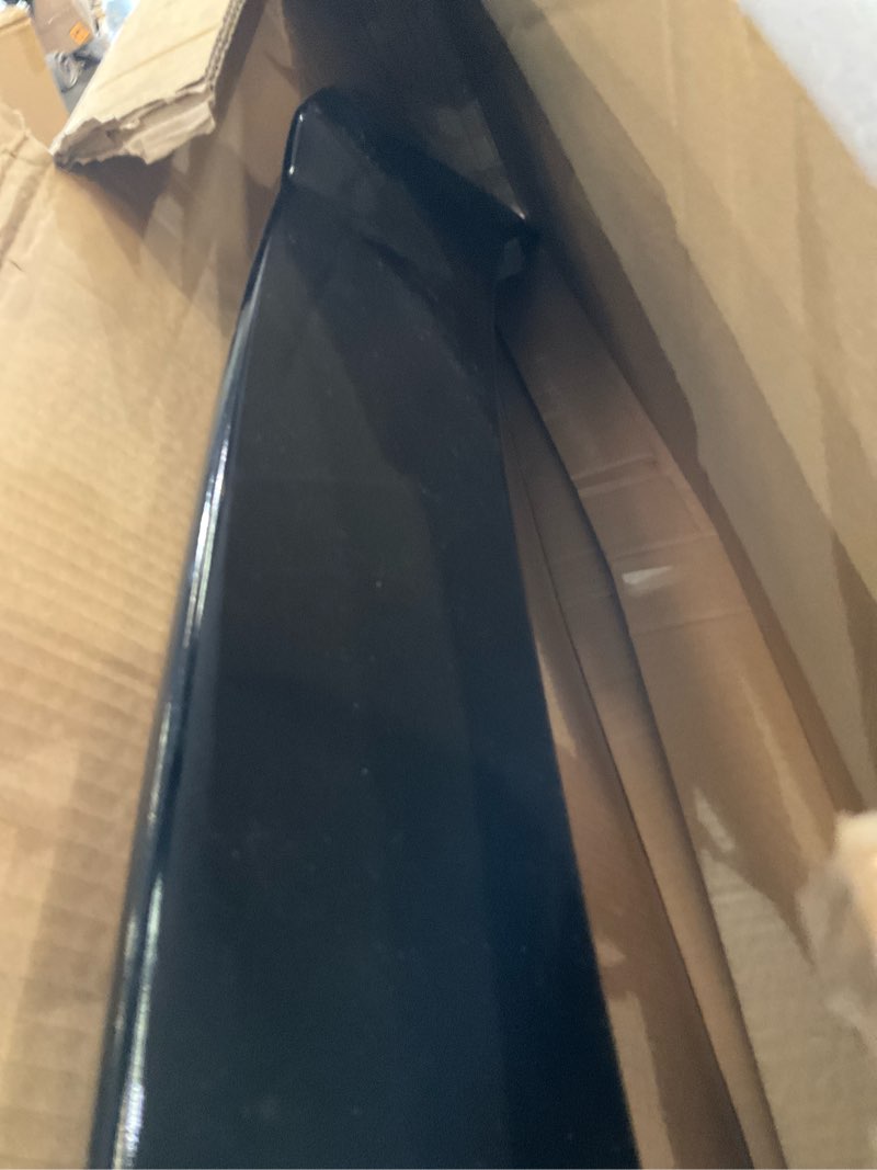 Condition photo showing As Is for Spoiler for 2015-2024 Dodge Charger GT SRT SXT SE R/T ScatPack Daytona Pursuit Hellcat Models, 4 Door OEM Style Rear Trunk Wing Lip, Redeye Style Tail Decklid Lip Exterior Accessories Glossy Black
