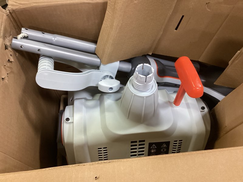 Condition photo showing As Is for Litheli 40V (2×20V) Cordless Snow Shovel with Directional Plate & Adjustable Handle, 14-Inch Brushle