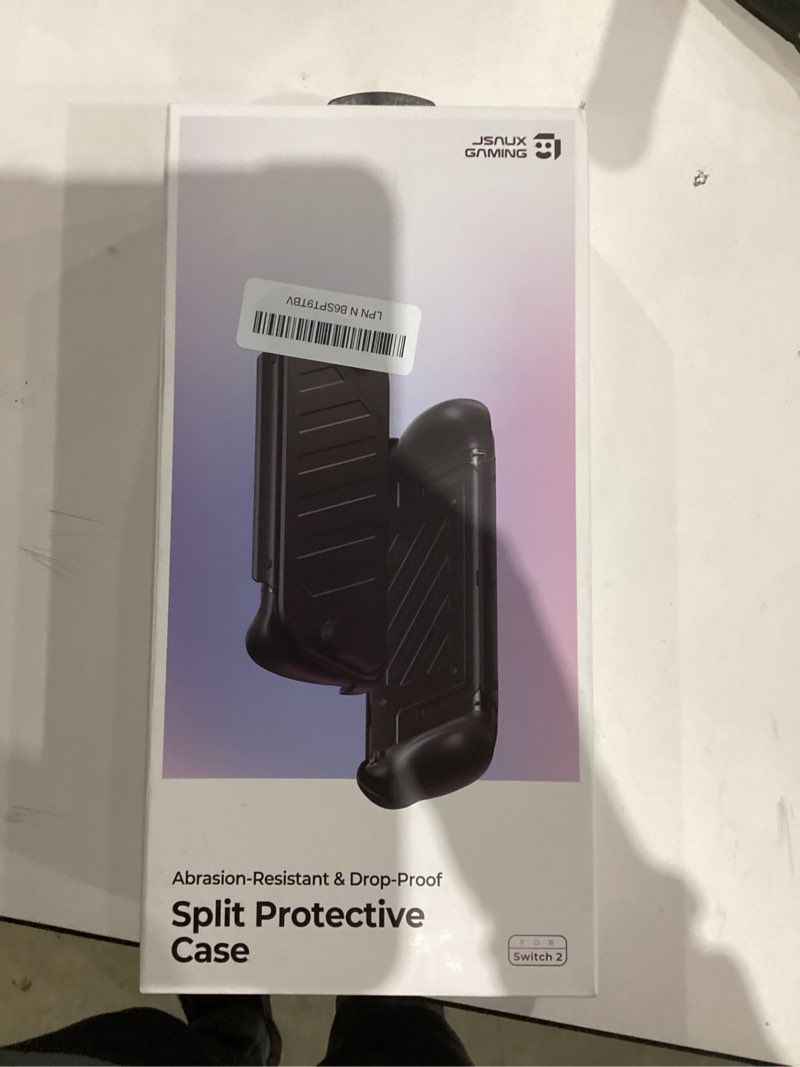 Condition photo showing New/Like New for JSAUX Split Protective Case for Nintendo Switch 2, TPU Middle Frame & PC Front Cover, Non-Slip Ergonomic Grip, Storage for 10 Game Cards, Supports Stand Use, Shock Absorption & Anti-Scratch-PC0114 Case with Cover