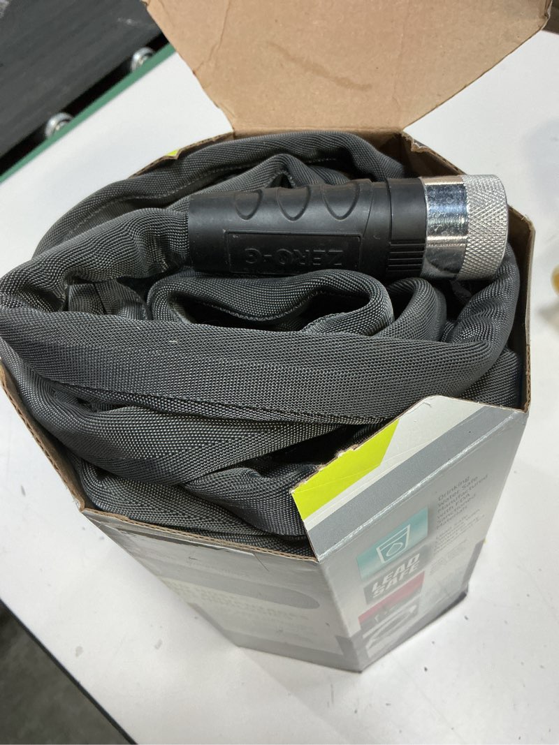 Condition photo showing As Is for zero-g teknor apex 5/8-in x 50-ft premium kink free woven gray hose