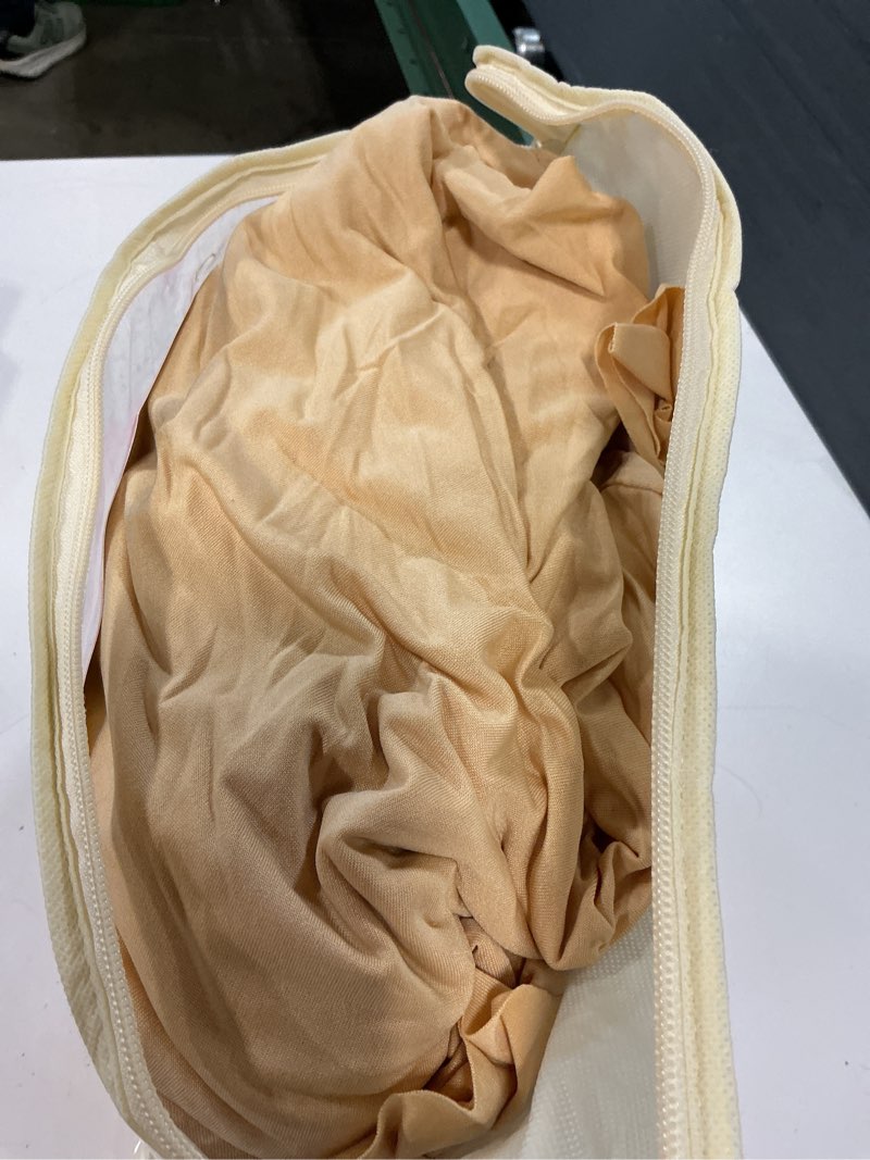 Condition photo showing Good Condition for wish care 2 pack champagne spandex table clothes for 8 foot rectangle tables, 8ft wrinkle free fitte