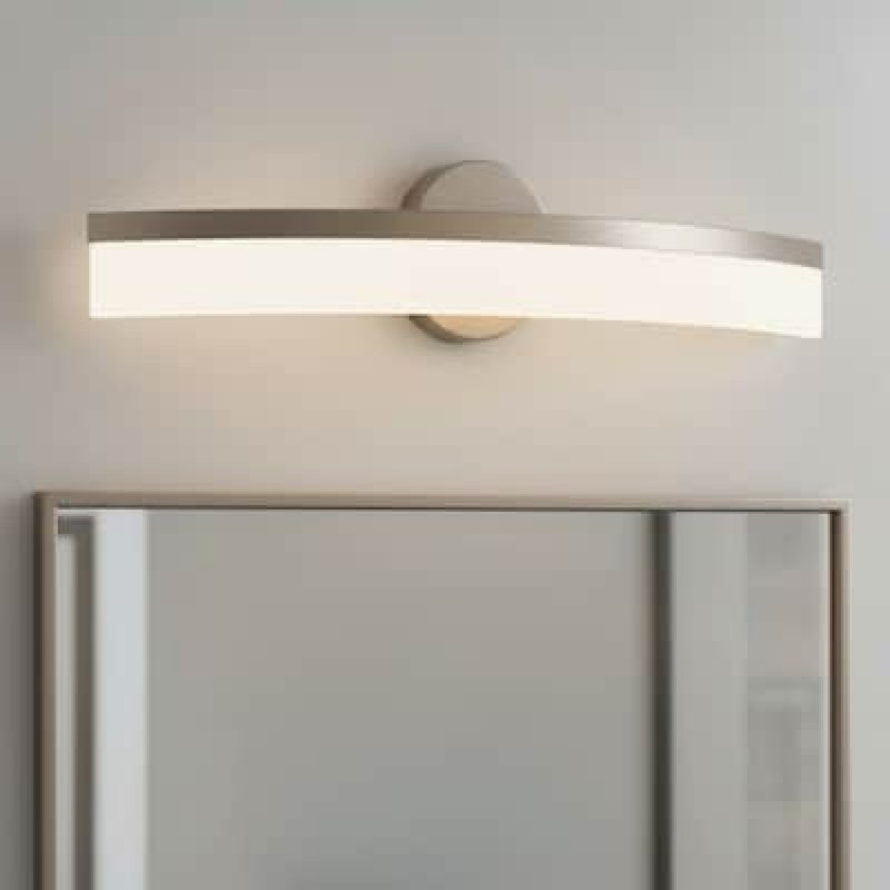 origin 21 lynnpark 26.5-in 1 light brushed nickel integrated led modern/contemporary bathroom