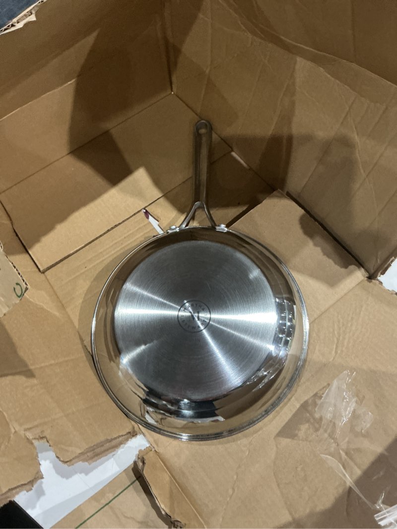 Condition photo showing Good Condition for martha stewart castelle 10\" stainless steel frying pan non toxic fry pan skillet 10\" frying pan stainless steel