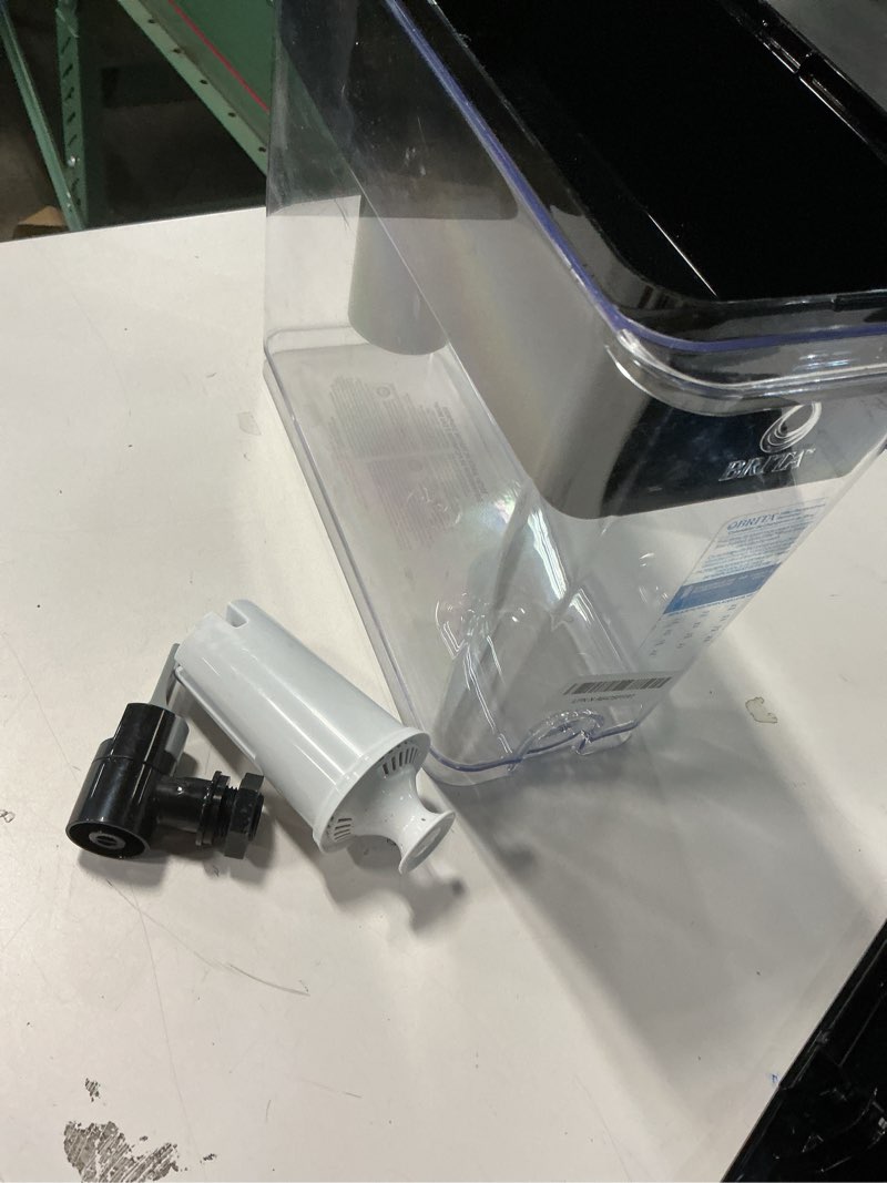 Condition photo showing As Is for Brita Extra Large 27 Cup Filtered Water Dispenser with 1 Standard Filter, BPA Free – UltraMax, Black