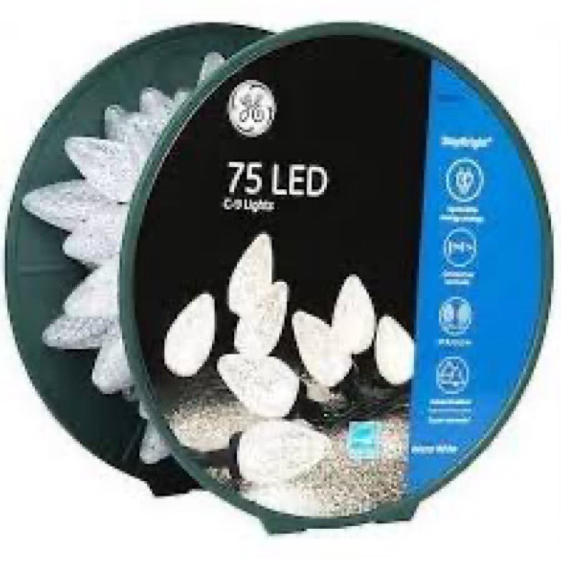 Staybright 75 LED warm white/green wire