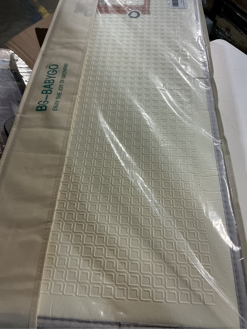 Condition photo showing Good Condition for bg-babygo baby play mat, reversible baby girl play mat for floor, foam padded playmats for babies and toddlers, large foldable 78"x70" waterproof baby crawling mat for indoor&outdoor&travel(70*78*0.4) city&bus 70*78*0.4
