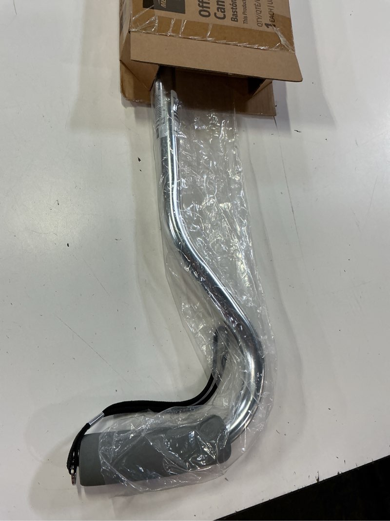 Condition photo showing Good Condition for medline aluminum-chrome offset walking cane, adjusts 29–38” & supports up to 300 lbs. — mobility aid provides balance for seniors & adults