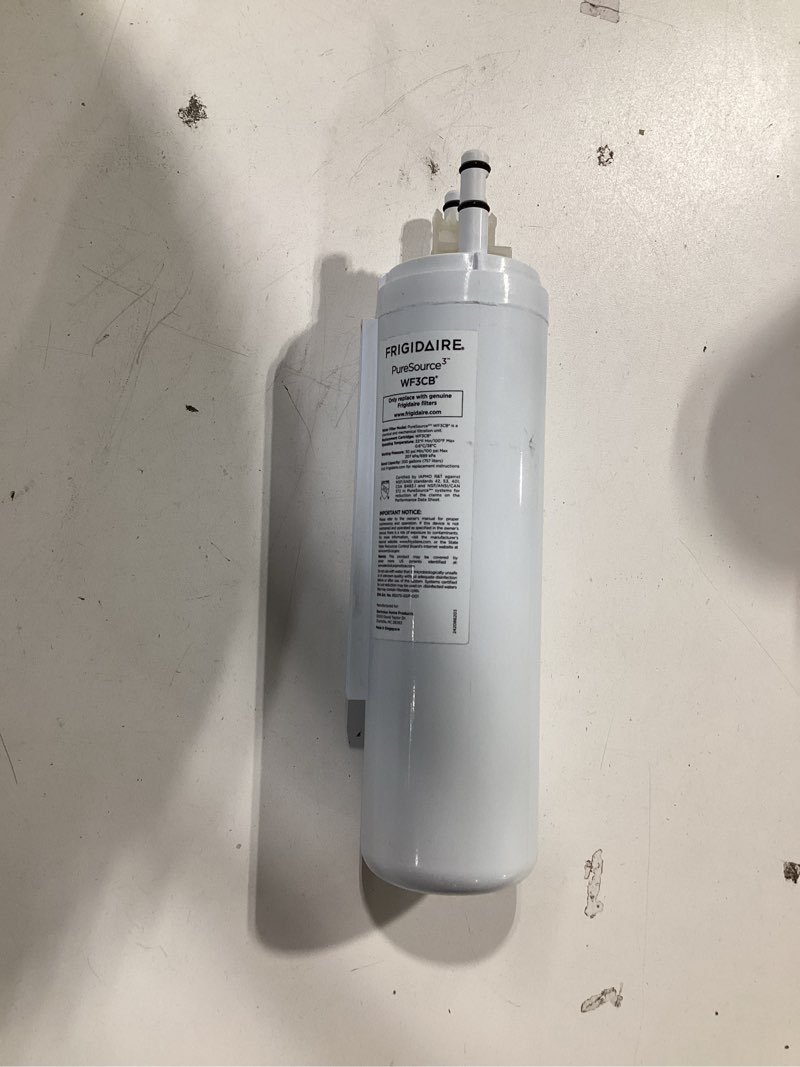 Condition photo showing As Is for frigidaire push-in refrigerator water filter wf3cb puresource 3