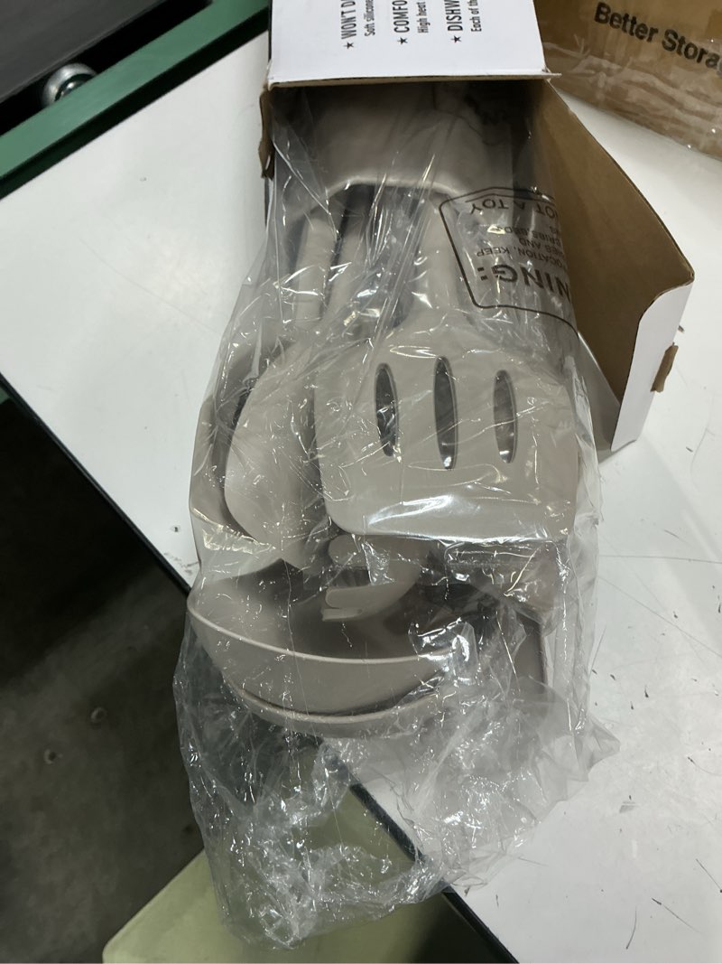 Condition photo showing New/Like New for aothod silicone cooking utensils set - 446°f heat resistant kitchen utensils,turner tongs,spatula,spoon,brush,whisk,kitchen utensil gadgets tools set for nonstick cookware,dishwasher safe (bpa free) khaki