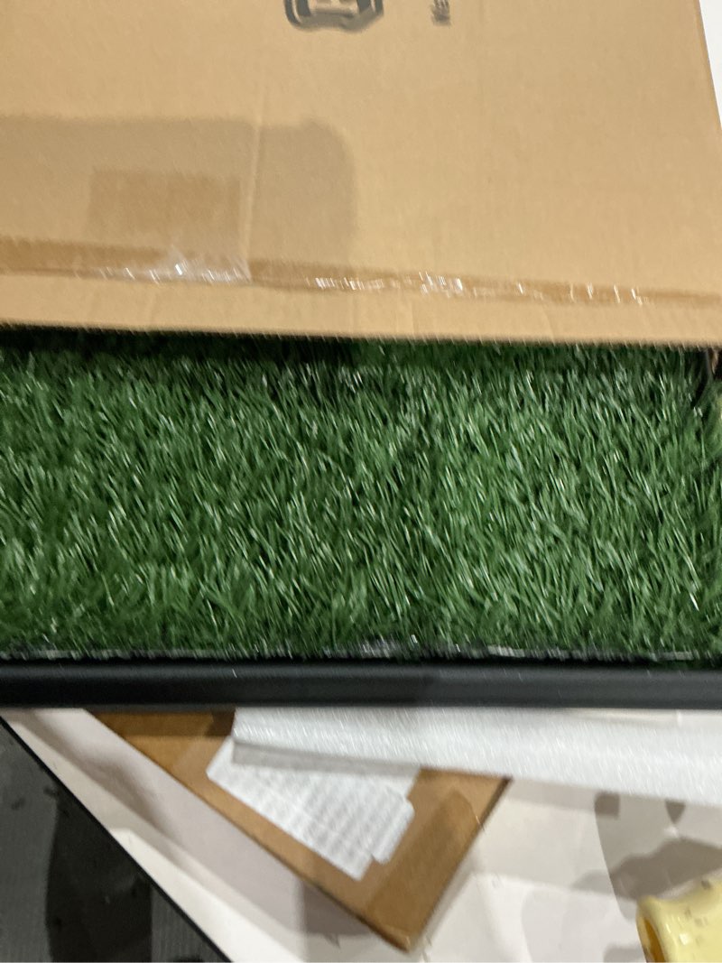Condition photo showing Good Condition for artificial grass puppy pad for dogs and small pets ? reusable potty-training pad with tray ? dog housebreaking supplies by petmaker (16 x 20)