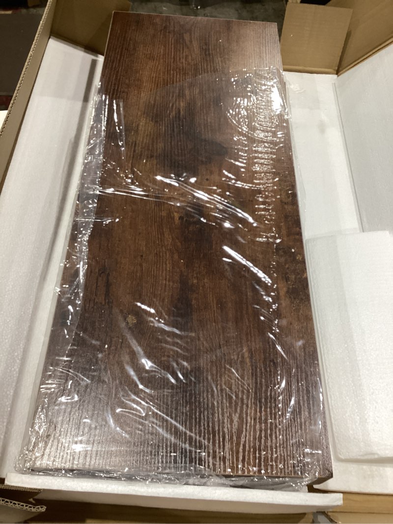 Condition photo showing Good Condition for vivelove 12" deep floating shelves for wall 30" long, wall shelves for living room bedroom bathroom kitchen laundry room, farmhouse rustic shelves for home decor, 30" x 12" x 2" set of 2, rustic brown rustic brown 30”wx12”dx2”h,set of 2