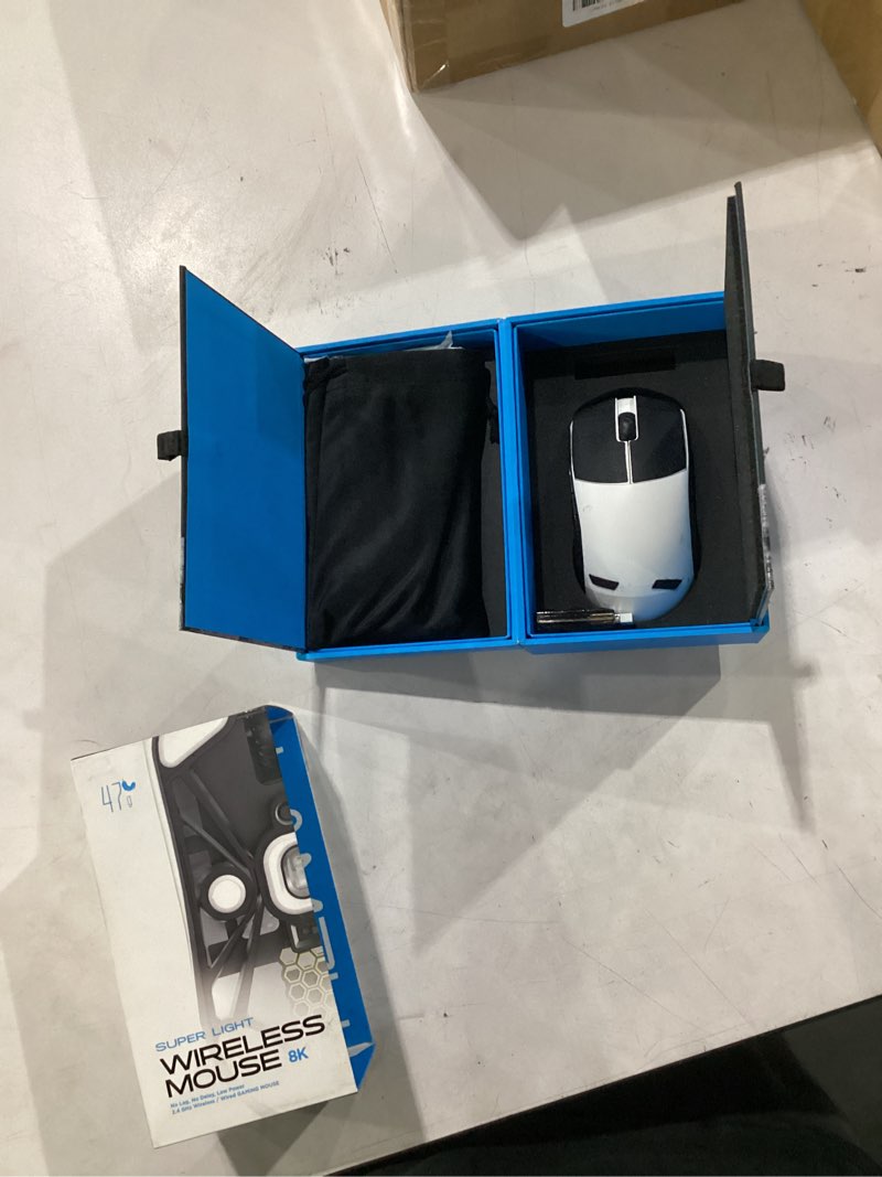 Condition photo showing Good Condition for lamzu maya x wireless gaming mouse, ultra lightweight 47g, optical switch, maximum 30000 dpi, symmetrical, mcu nordic 52840, dust-proof encoder, paw3950 sensor(larger maya) (white)