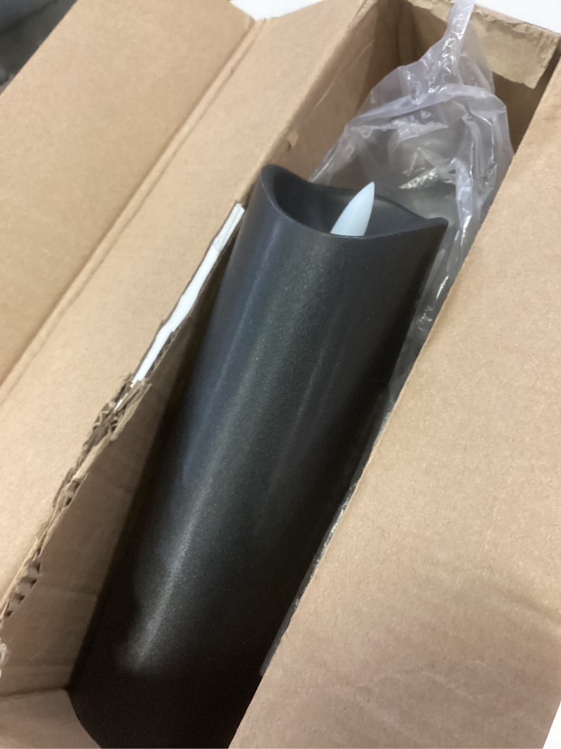 Condition photo showing Good Condition for homemory black flameless candles, halloween candles, battery operated candles, led pillar candles with remote control and timers, set of 9