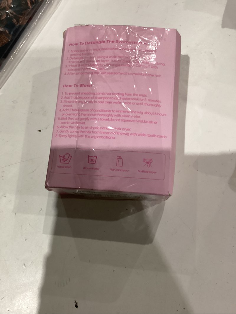 Condition photo showing As Is for Clip on Ponytails for Women - 14 Inch Curly Ponytail Extension, Wavy Pony Tails Hair Extensions, Synthetic Hair Extensions Ponytail, Clip in Ponytail (Color: Ash Brown with Beige Blonde Highlights) 14 Inch Ash Brown with Beige Blonde Highlights