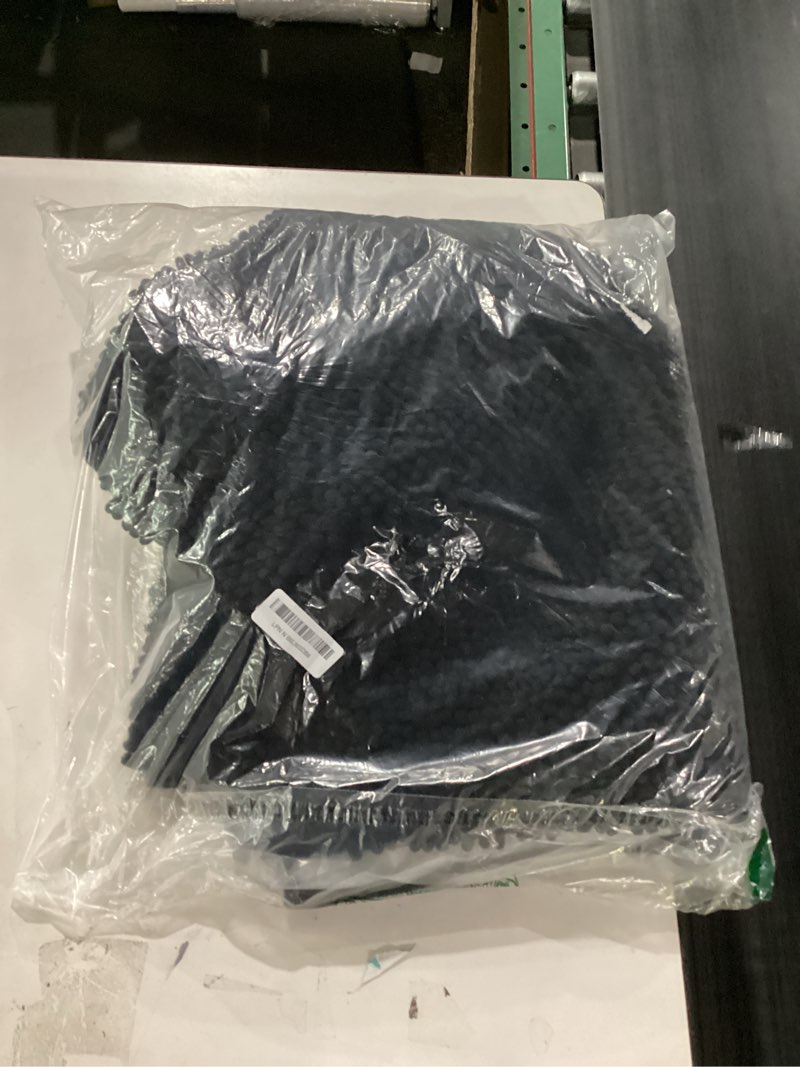 Condition photo showing New/Like New for Muddy Mat® | Super Absorbent Door Mat Indoor, Microfiber Quick Dry Chenille Entryway Rug, Non-Slip Front Door Mat, Indoor Mats for Entryway, Machine Washable Pet Rug,-Black Runner 24"X60" Black 24" x 60"