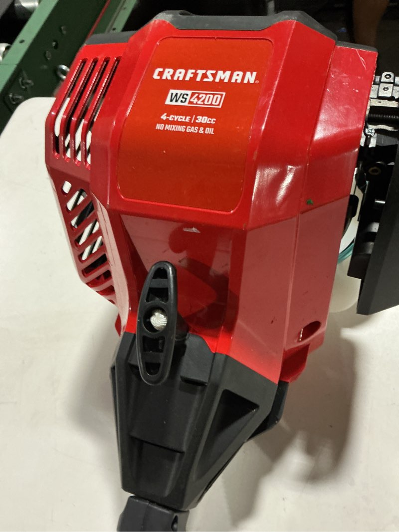 Condition photo showing Good Condition for craftsman ws4200 30-cc 4-cycle 17-in straight shaft attachment capable gas string trimmer