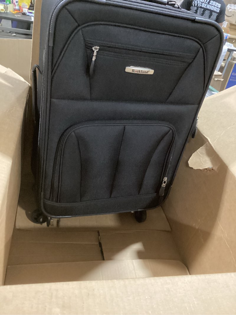 Condition photo showing Good Condition for Rockland Expandable Spinner Carry On, Black, 19-Inch