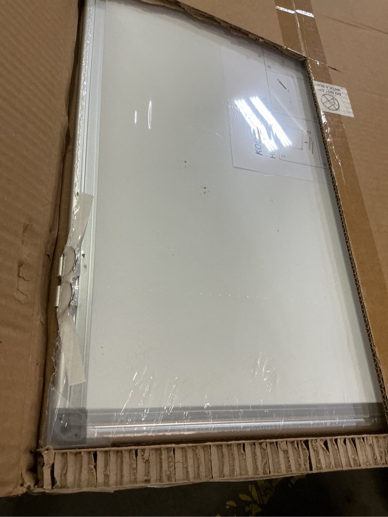 Condition photo showing Good Condition for weekly dry erase board, weekly planner whiteboard with hourly time slots, whiteboard weekly calendar for schedule for wall 24" x 18" double-sided for office, home and school 24"w x 24"h