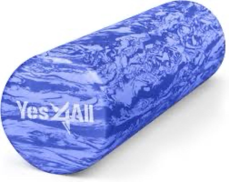 yes4all eva firm foam roller for back - round roller for exercise, yoga & pilates 12/18/24/36 inch