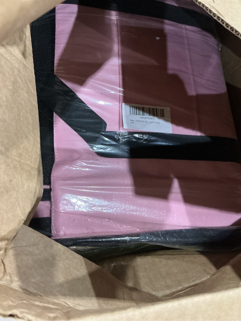 Condition photo showing Good Condition for soft sided pet carrier - tsa approved collapsible waterproof travel carrier for small/medium cats dogs puppies (up to 15lbs) - pink 20"l x 13"w x 13"h pink