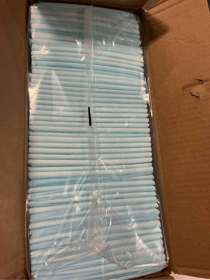Condition photo showing New/Like New for unifree disposable underpads, bed pads, incontinence pad, super absorbent, 50 count, blue (xl 30x36 inch) x-large 50.0