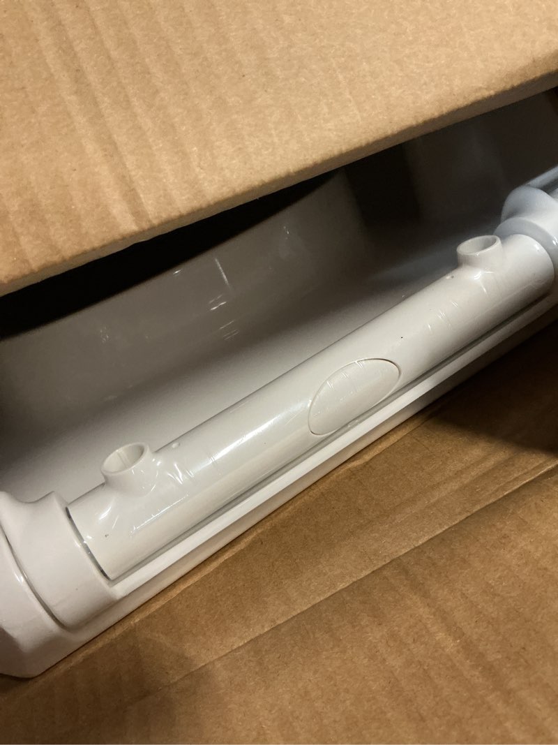 Condition photo showing New/Like New for KOHLER 25876-0 Hyten 3" Height, Elevated Soft Close Round Toilet Seat, Contoured Seat with Grip-Tight Bumpers, Quick-Attach Hardware, White White Round