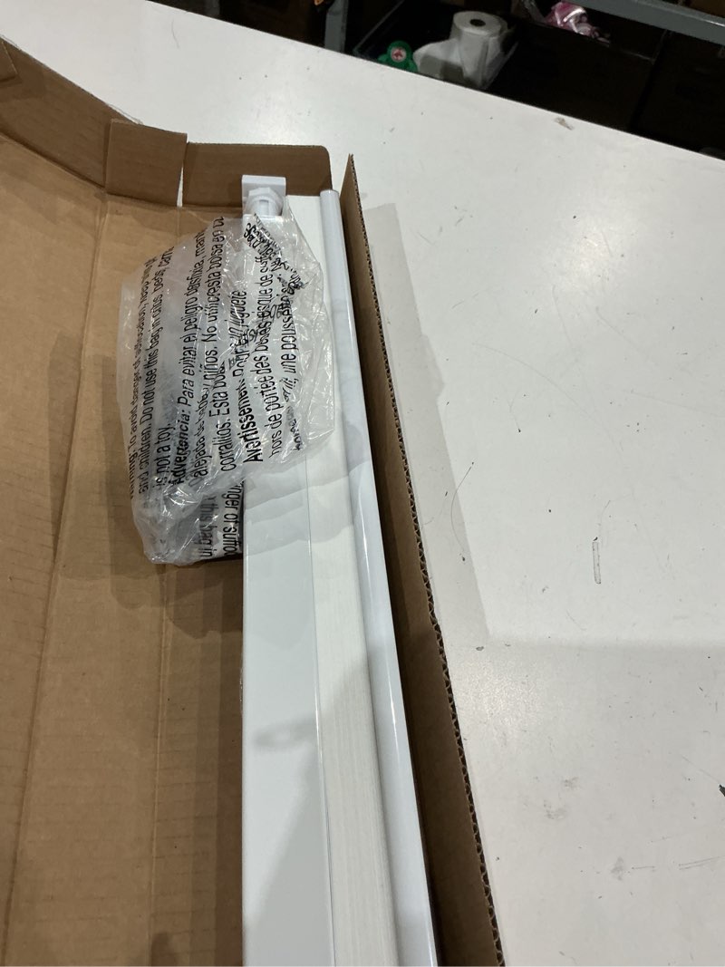 Condition photo showing As Is for lazblinds cordless cellular shades, no tools no drill light filtering honeycomb shades pleated blinds for windows, 21'' w x 48'' h, white light filtering-white 21'' w x 48'' h
