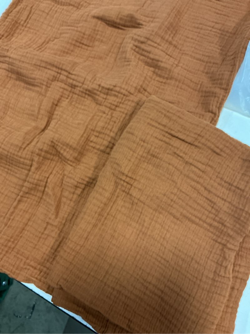 Condition photo showing Good Condition for quince organic cotton gauze sham set of 2 terracotta (20x26in)