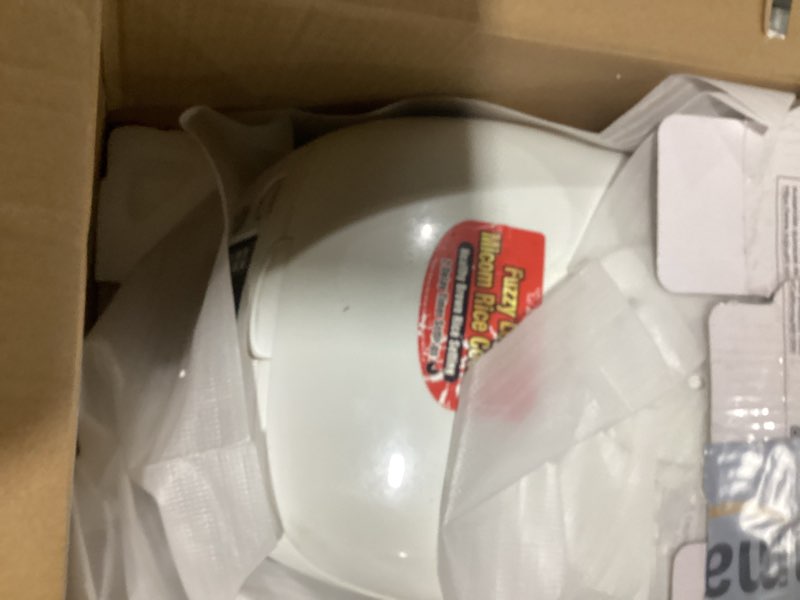 Condition photo showing As Is for Zojirushi Micom Rice Cooker and Warmer (10-Cup/Cool White) White 10 cup