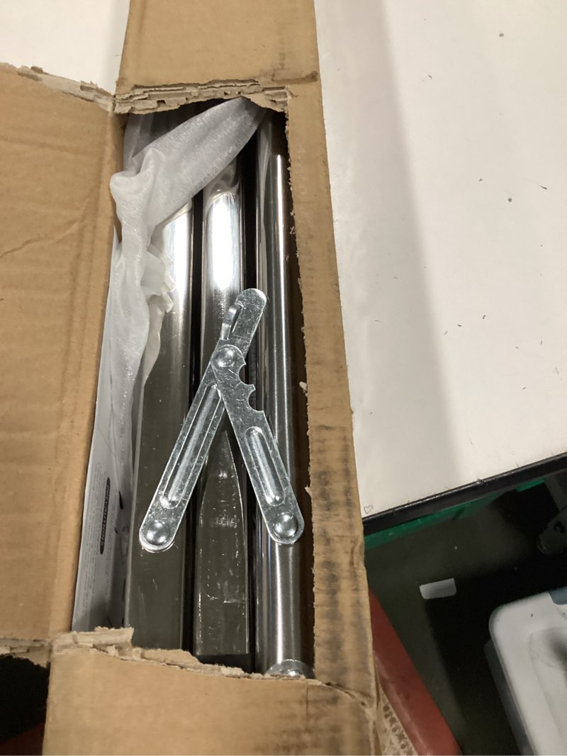 Condition photo showing Good Condition for funest Drying Rack Clothing, 79 Inches Adjustble & Foldable Laundry Drying Rack, Heavy Duty Stainless Steel Clothes Drying Rack with 20 Hooks, 12 Clips, Suitable for Indoor, Outdoor and Balcony 79"