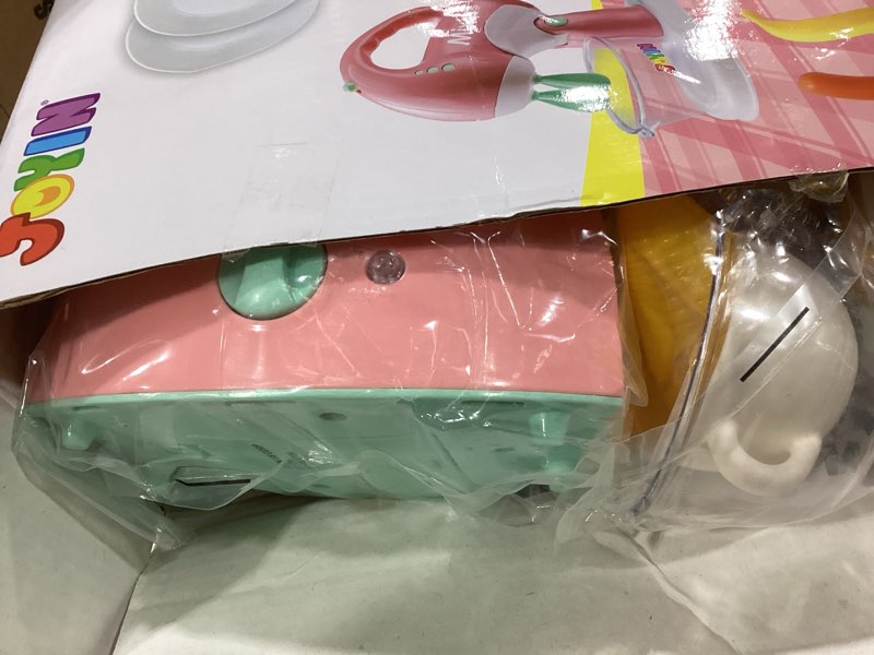 Condition photo showing Good Condition for Joyin Play Kitchen Toys, Pretend Food Kitchen Accessories Girls Toy with Coffee Maker, Mixer, Toaster with Realistic Lights& Sounds, Birthday Gift for Kids, Easter Basket Stuffers Pink