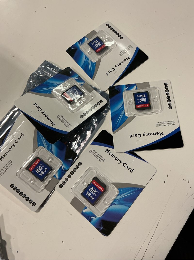 Condition photo showing New/Like New for 16gb sd card, 5 pack sdhc memory cards uhs-i u1 class 10 high-speed full hd video compatible with digital point-and-shoot cameras, hd camcorders, dslr and pc, 16gb(5pc) 16gb 5pcs