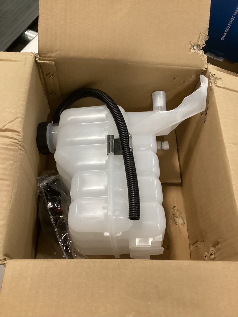 Condition photo showing Good Condition for Engine Coolant Overflow Recovery Reservoir Tank with Sensor & Cap 1999-2007 for Chevy Silverado 1500 HD Suburban Tahoe 2002-2006 for Cadillac Escalade for GMC Yukon Sierra Engine Coolant Reservoir