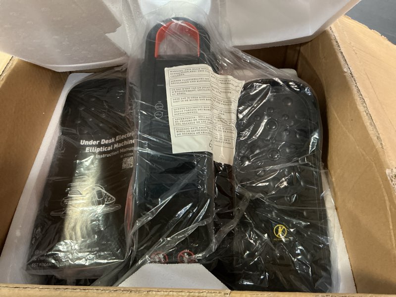 Condition photo showing Good Condition for NEWBULIG Under Desk Elliptical Machine, Ellipse Leg Exerciser As Seen On TV with Remote Control, 12 Adjustable Speeds, Forward & Reverse, Mini Ellipse Leg Trainer for Home & Office 15.2"D x 15.2"W x 8"H Orange