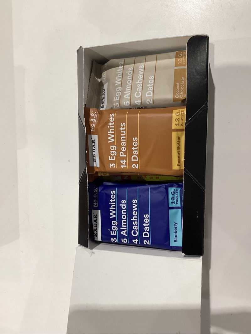 Condition photo showing New/Like New for RXBAR Protein Bars, Snack Bars, Variety Pack (12 Count) 6-Flavor Variety 12 Bars