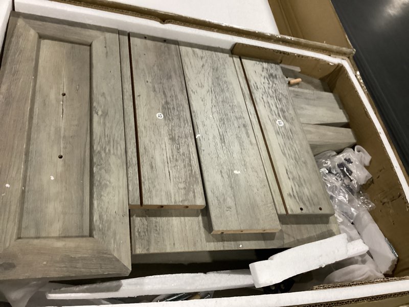 Condition photo showing New/Like New for night stand with pull out drawer medium brown wooden