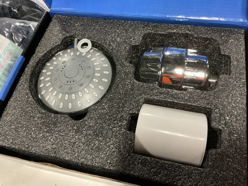 Condition photo showing Good Condition for ocemy filtered shower head sh-f20 - silver - like new