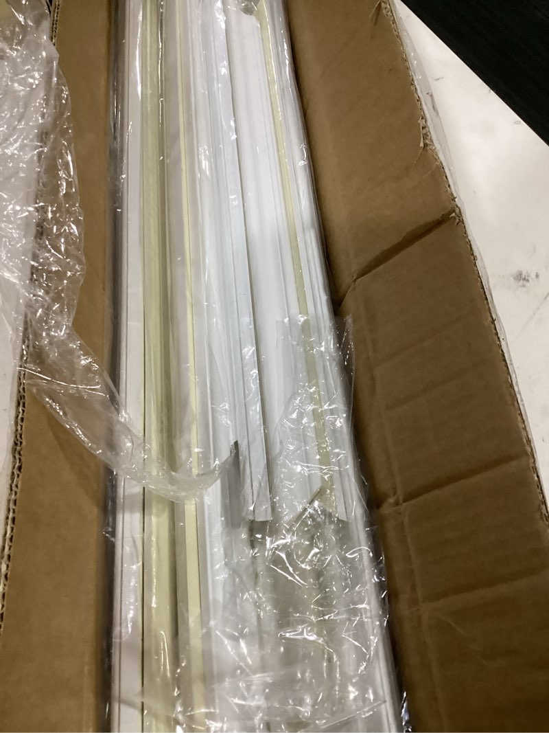 Condition photo showing Good Condition for leinuosen 6 pcs pre cut wall molding set ready to assemble wainscoting panels for interior wall decor living room bedroom 3 top 3 bottom accent installed with glue (modern)