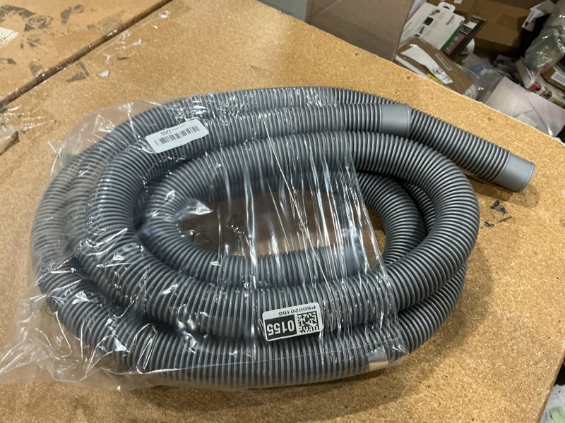 Condition photo showing Good Condition for poolvio 1.5" x 59" above ground pool hoses, 3-pack, gray- heavy duty uv resistant leak-proof replacement hoses with 6 metal thumb clamps, perfectly fits intex filter pumps & pool surface skimmers