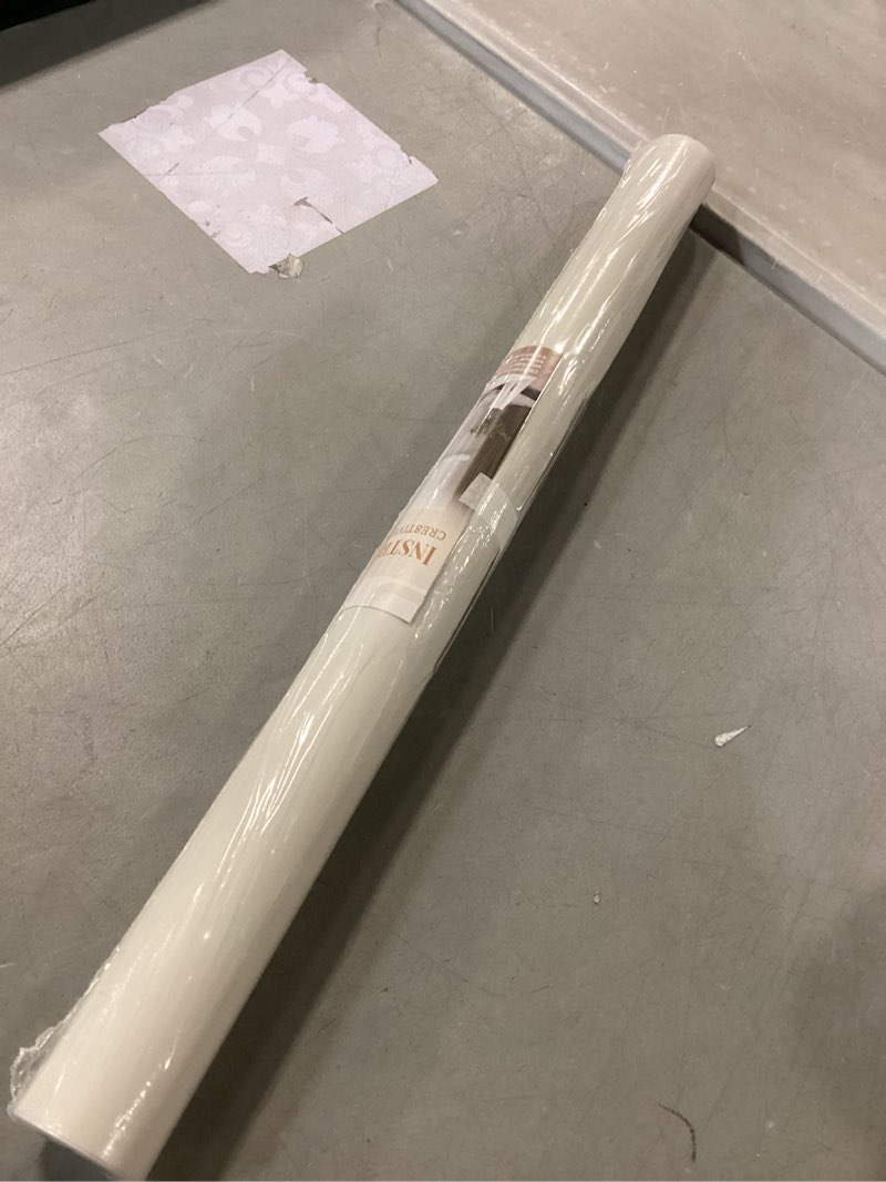 Condition photo showing Good Condition for CRE8TIVE Cream White Contact Paper Peel and Stick 24"x118" Large Size Self Adhesive Removable Beige Wallpaper Waterproof Textured Vinyl Paper Roll for Bedroom Kitchen Countertops Cabinets Drawer Decor 24" x 118" Cream White