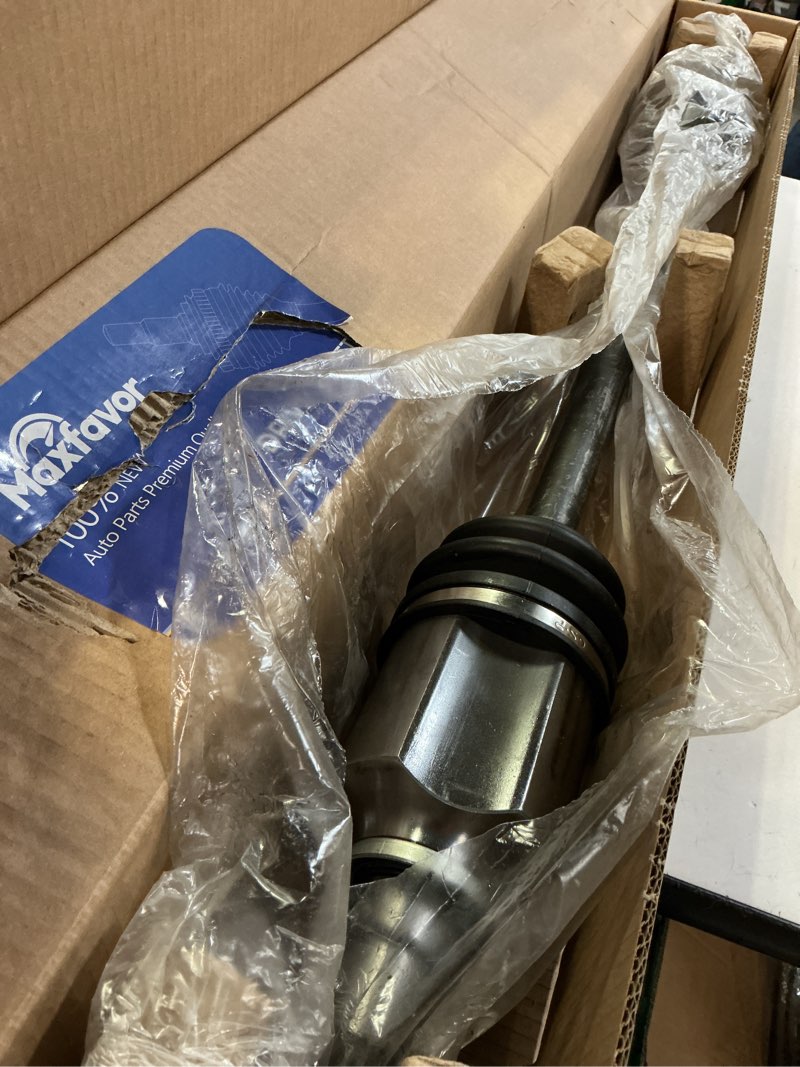 Condition photo showing As Is for maxfavor fwd cv axle front right fit for 2003-2019 toyota corolla 1.8l, 2009-2013 matrix 1.8l, pontiac vibe 2009-2010, cv axle shaft assembly front right (passenger) side