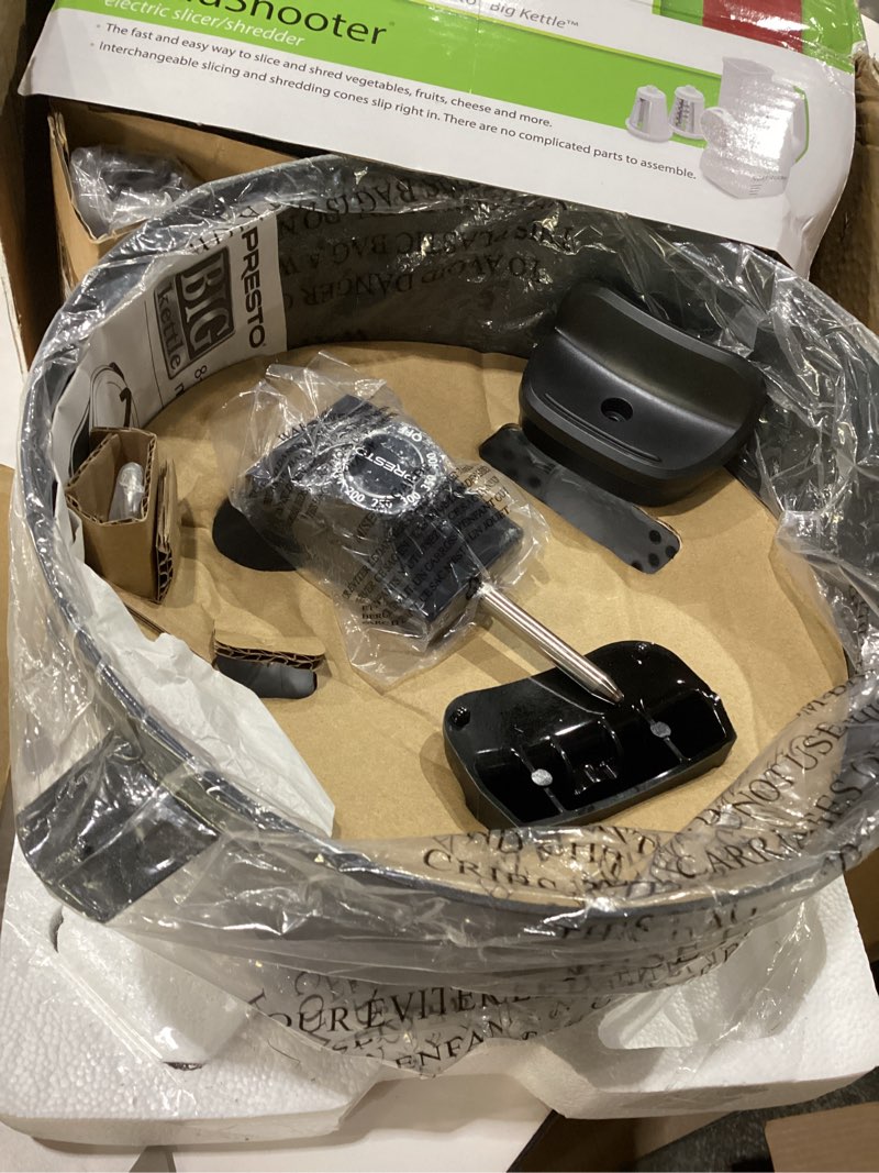 Condition photo showing Good Condition for Presto 8-Quart Big Kettle, Steamer and Deep Fryer Multi-Cooker, Black